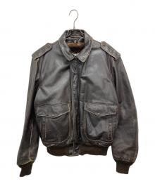 Schott（ショット）の古着「A-2ボアライナー付レザージャケット」｜ブラウン