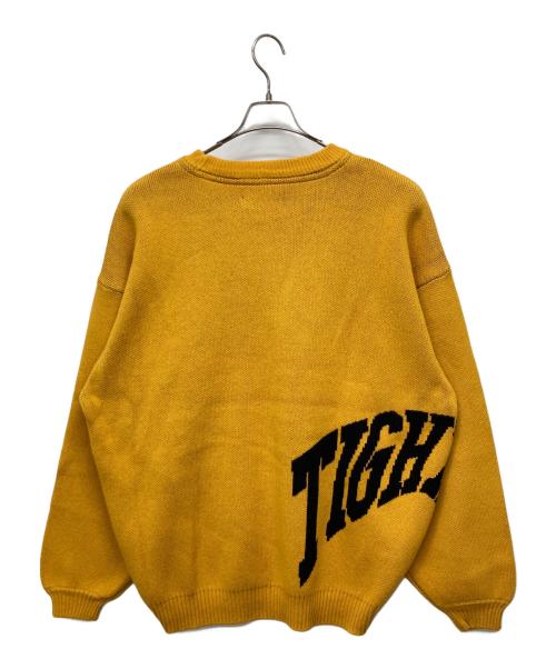 TIGHTBOOTH PRODUCTION（タイトブースプロダクション）TIGHTBOOTH PRODUCTION (タイトブースプロダクション) ACID LOGO KNIT SWEATER マスタード サイズ:L 未使用品の古着・服飾アイテム