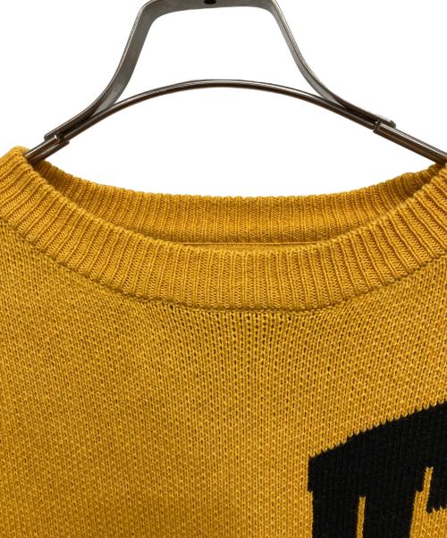 TIGHTBOOTH PRODUCTION（タイトブースプロダクション）TIGHTBOOTH PRODUCTION (タイトブースプロダクション) ACID LOGO KNIT SWEATER マスタード サイズ:L 未使用品の古着・服飾アイテム