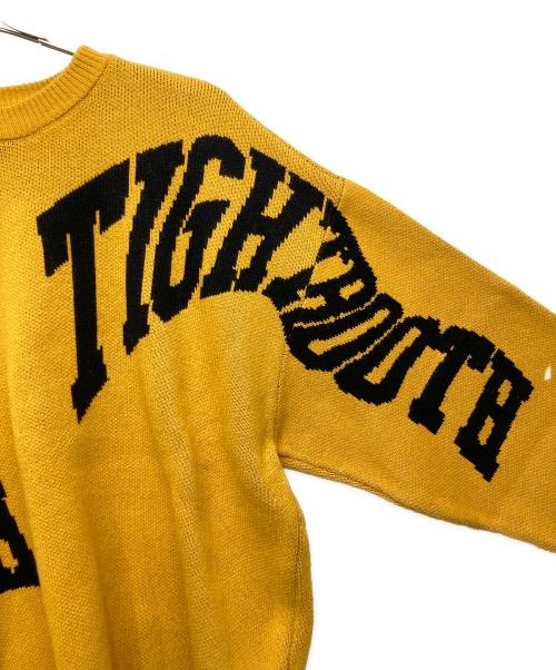 TIGHTBOOTH PRODUCTION（タイトブースプロダクション）TIGHTBOOTH PRODUCTION (タイトブースプロダクション) ACID LOGO KNIT SWEATER マスタード サイズ:L 未使用品の古着・服飾アイテム