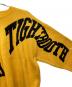 中古・古着 TIGHTBOOTH PRODUCTION (タイトブースプロダクション) ACID LOGO KNIT SWEATER マスタード サイズ:L 未使用品：15000円