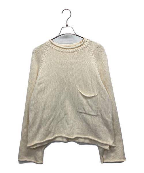 ANCELLM（アンセルム）ANCELLM (アンセルム) SHORT LENGTH POCKET KNIT ホワイト サイズ:2の古着・服飾アイテム