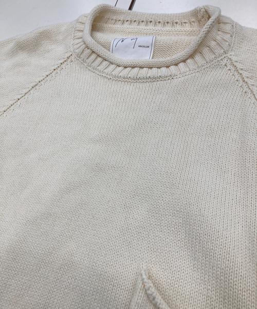 ANCELLM（アンセルム）ANCELLM (アンセルム) SHORT LENGTH POCKET KNIT ホワイト サイズ:2の古着・服飾アイテム