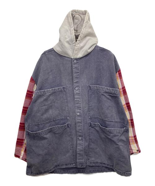 N.HOOLYWOOD（エヌ ハリウッド）N.HOOLYWOOD (エヌ ハリウッド) BIC MAC HOODED COVERAL ネイビー サイズ:38の古着・服飾アイテム