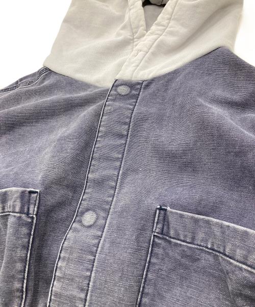 N.HOOLYWOOD（エヌ ハリウッド）N.HOOLYWOOD (エヌ ハリウッド) BIC MAC HOODED COVERAL ネイビー サイズ:38の古着・服飾アイテム