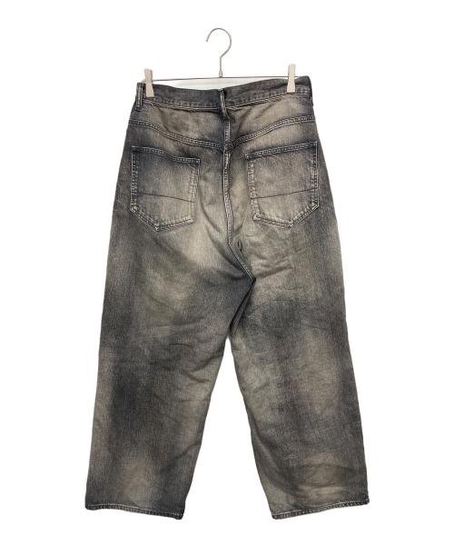 ANCELLM（アンセルム）ANCELLM (アンセルム) AGING WIDE SP DENIMU PANTS ブラック サイズ:2の古着・服飾アイテム