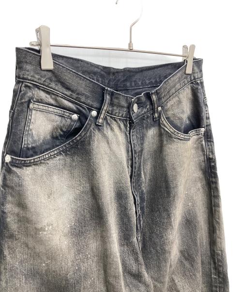 ANCELLM（アンセルム）ANCELLM (アンセルム) AGING WIDE SP DENIMU PANTS ブラック サイズ:2の古着・服飾アイテム
