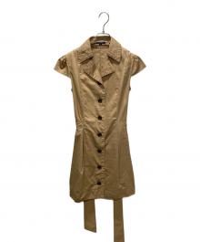 BURBERRY LONDON（バーバリーロンドン）の古着「ノースリーブトレンチワンピース」｜ベージュ