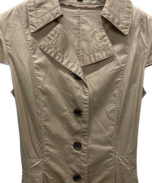 BURBERRY LONDON（バーバリーロンドン）BURBERRY LONDON (バーバリーロンドン) ノースリーブトレンチワンピース ベージュ サイズ:38の古着・服飾アイテム