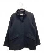 MAYSON GREYメイソングレイ）の古着「スタンドカラーショートコート」｜ブラック