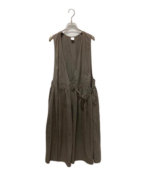 KAGURE（カグレ）KAGURE (カグレ) ギャザーラップワンピース グレー サイズ:Fの古着・服飾アイテム