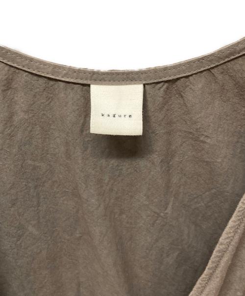 KAGURE（カグレ）KAGURE (カグレ) ギャザーラップワンピース グレー サイズ:Fの古着・服飾アイテム