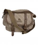BURBERRY BLUE LABELバーバリーロンドンブルーレーベル）の古着「ノバチェック2WAYショルダーバッグ」｜ベージュ