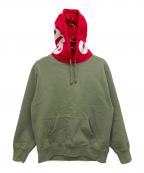 SUPREMEシュプリーム）の古着「Contrast Hooded Sweatshirt」｜カーキ