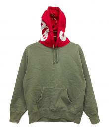 SUPREME（シュプリーム）の古着「Contrast Hooded Sweatshirt」｜カーキ