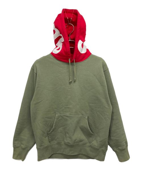 SUPREME（シュプリーム）Supreme (シュプリーム) Contrast Hooded Sweatshirt カーキ サイズ:Sの古着・服飾アイテム