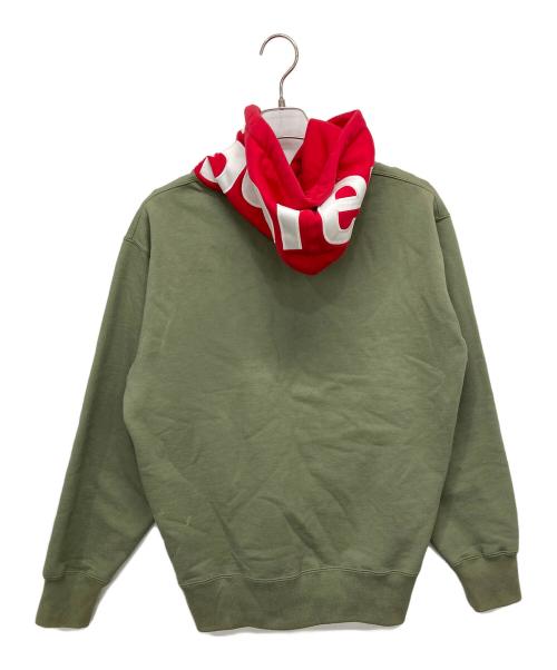 SUPREME（シュプリーム）Supreme (シュプリーム) Contrast Hooded Sweatshirt カーキ サイズ:Sの古着・服飾アイテム