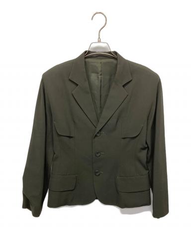 中古・古着通販】Y's (ワイズ) 3Bテーラードジャケット グリーン
