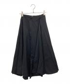 Y'sワイズ）の古着「ウールギャバロングスカート」｜ブラック