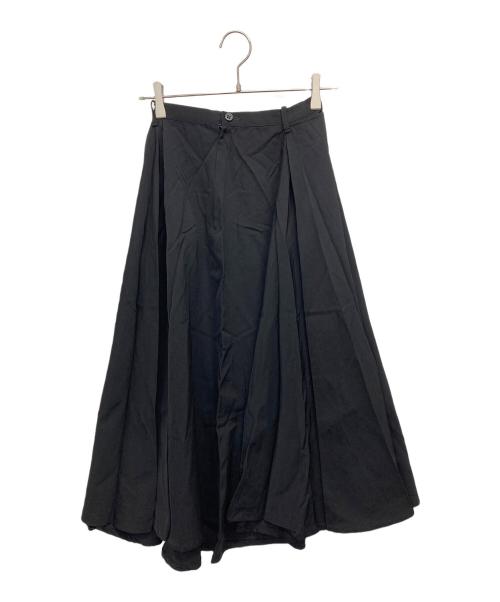 Y's（ワイズ）Y's (ワイズ) ウールギャバロングスカート ブラック サイズ:記載なしの古着・服飾アイテム