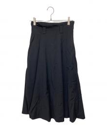 tricot COMME des GARCONS（トリココムデギャルソン）の古着「80’sウールロングスカート」｜ブラック