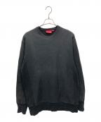 SUPREMEシュプリーム）の古着「王冠ロゴリバースウィーブ型スウェット」｜ブラック