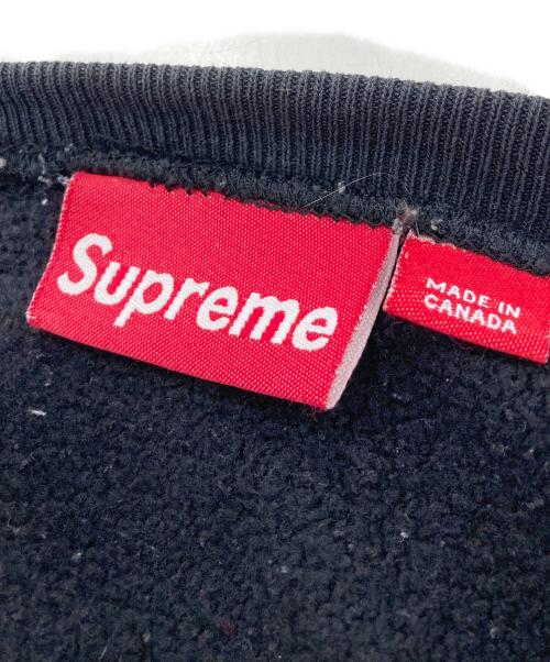 SUPREME（シュプリーム）SUPREME (シュプリーム) 王冠ロゴリバースウィーブ型スウェット ブラック サイズ:XLの古着・服飾アイテム