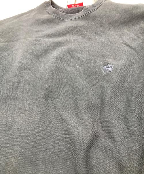 SUPREME（シュプリーム）SUPREME (シュプリーム) 王冠ロゴリバースウィーブ型スウェット ブラック サイズ:XLの古着・服飾アイテム