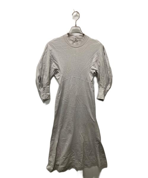 Mame Kurogouchi（マメクロゴウチ）mame kurogouchi (マメクロゴウチ) Cotton Jersey Flared Dress グレー サイズ:1の古着・服飾アイテム