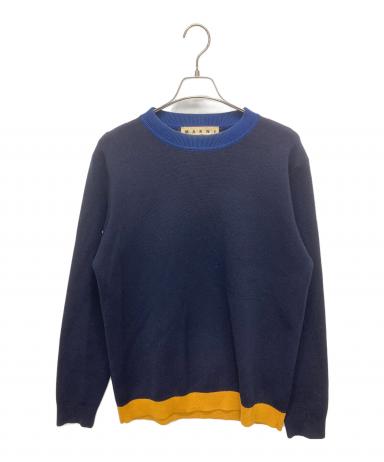 MARNI マルニ　ドライバーズニット　Lサイズ　ネイビー MARNI マルニ ドライバーズニット Lサイズ ネイビー MARNI マルニ