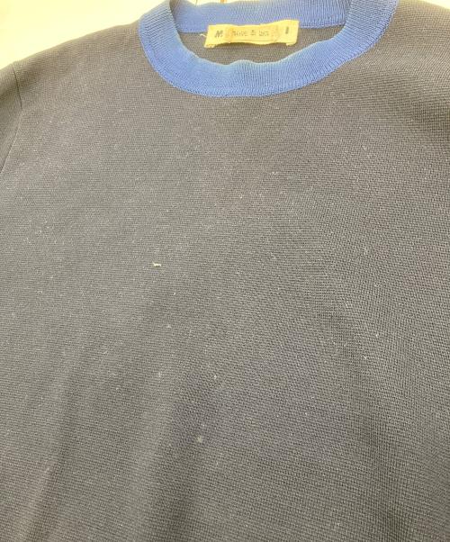 MARNI（マルニ）MARNI (マルニ) カラー切替ウールニット ネイビー サイズ:48の古着・服飾アイテム