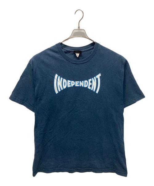 INDEPENDENT（インディペンデント）INDEPENDENT (インディペンデント) 90‘sプリントTシャツ ネイビー サイズ:XLの古着・服飾アイテム