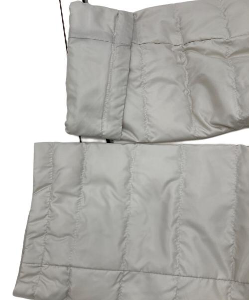 自由区（ジユウク）自由区 (ジユウク) 洗えるリバーシブルライトダウン ジャケット アイボリー サイズ:38の古着・服飾アイテム