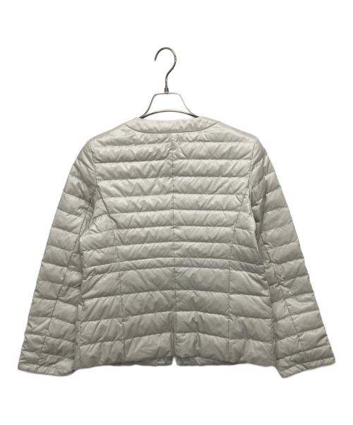 自由区（ジユウク）自由区 (ジユウク) 洗えるリバーシブルライトダウン ジャケット アイボリー サイズ:38の古着・服飾アイテム