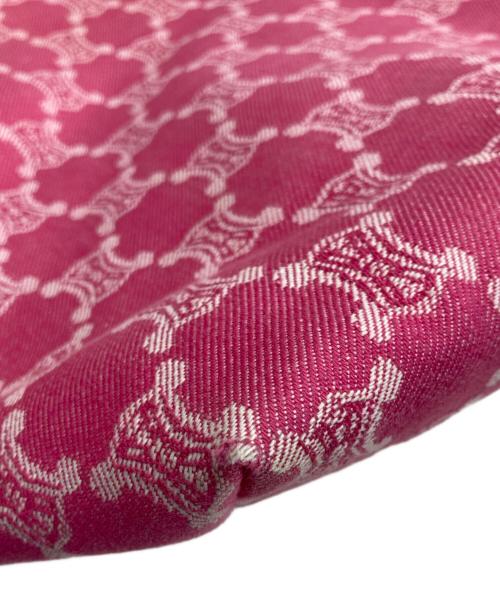 CELINE（セリーヌ）CELINE (セリーヌ) マカダム柄キャンバストートバッグ ピンク×ゴールドの古着・服飾アイテム