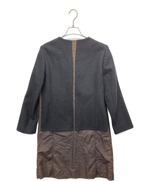 MARNI（マルニ）MARNI (マルニ) 切替ノーカラーコート グレー サイズ:40の古着・服飾アイテム