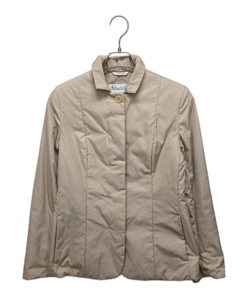 MaxMara（マックスマーラ）MaxMara (マックスマーラ) 比翼中綿ジャケット ベージュ サイズ:38の古着・服飾アイテム