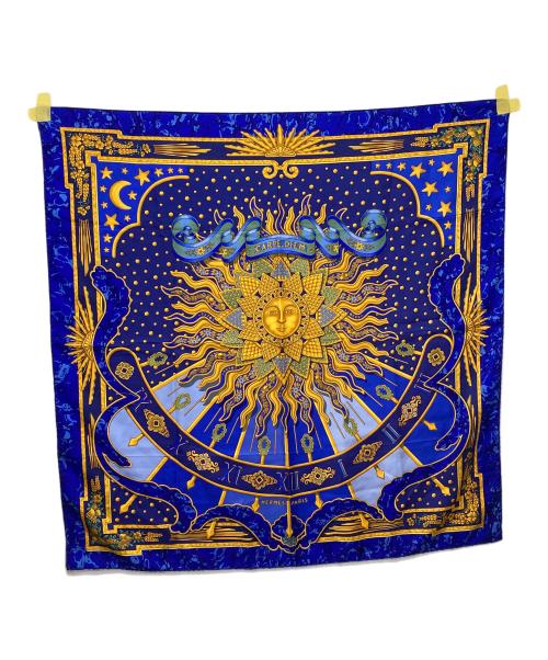 HERMES（エルメス）HERMES (エルメス) CARPE DIEM/カレ90 ブルーの古着・服飾アイテム