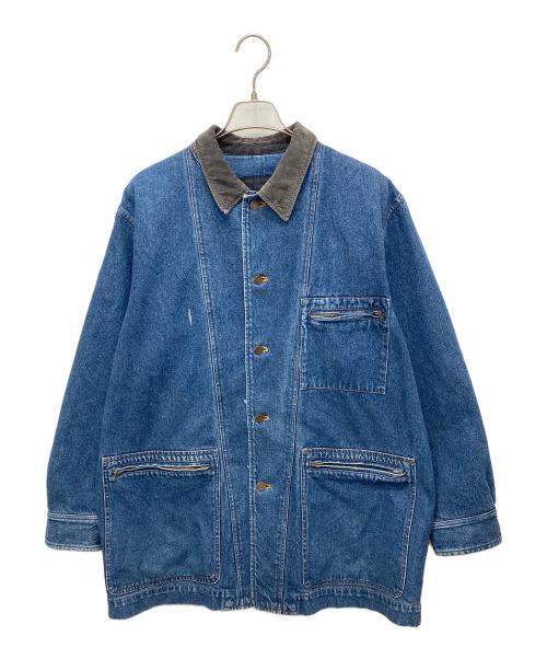 COMME des GARCONS HOMME（コムデギャルソン オム）COMME des GARCONS HOMME (コムデギャルソン オム) 90’s襟切替デニムジャケット/デニムカバーオール インディゴ サイズ:ＦＲＥＥの古着・服飾アイテム
