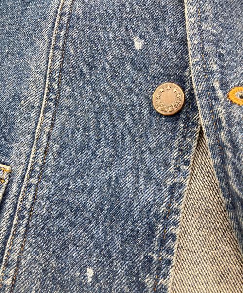 COMME des GARCONS HOMME（コムデギャルソン オム）COMME des GARCONS HOMME (コムデギャルソン オム) 90’s襟切替デニムジャケット/デニムカバーオール インディゴ サイズ:ＦＲＥＥの古着・服飾アイテム