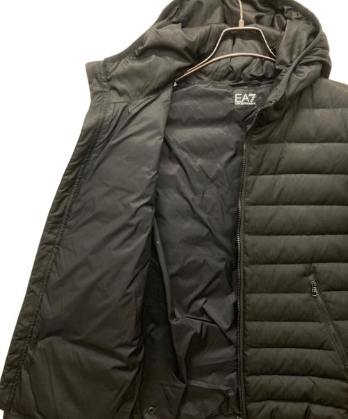 EA7（イーエーセブン）EA7 (イーエーセブン) ダブルジップフーデッドダウンジャケット ブラック サイズ:Sの古着・服飾アイテム