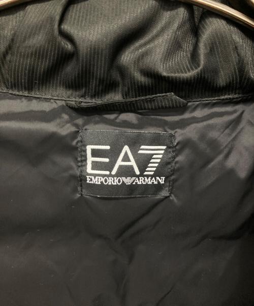 EA7（イーエーセブン）EA7 (イーエーセブン) ダブルジップフーデッドダウンジャケット ブラック サイズ:Sの古着・服飾アイテム