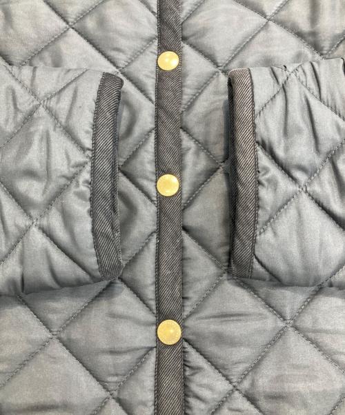 Traditional Weatherwear（トラディショナルウェザーウェア）Traditional Weatherwear (トラディショナルウェザーウェア) ノーカラーキルティングコート ブラック サイズ:34の古着・服飾アイテム