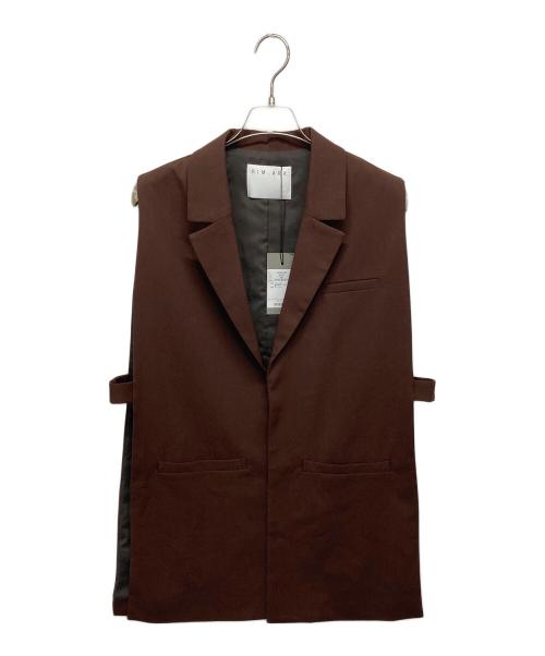 RIM.ARK（リムアーク）RIM.ARK (リムアーク) Tailored vest ブラウン サイズ:FREE 未使用品の古着・服飾アイテム