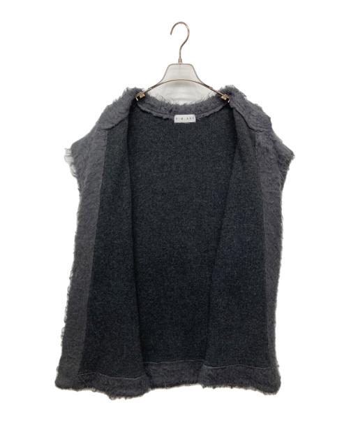RIM.ARK（リムアーク）RIM.ARK (リムアーク) Brilliant knit gown /ブリリアントニットガウン グレー サイズ:freeの古着・服飾アイテム