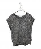 RIM.ARKリムアーク）の古着「Melange knit vest」｜ブラック×グレー