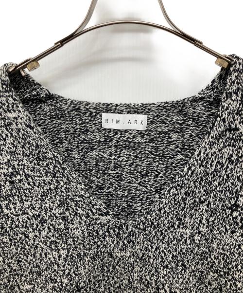 RIM.ARK（リムアーク）RIM.ARK (リムアーク) Melange knit vest ブラック×グレー サイズ:ＦＲＥＥの古着・服飾アイテム