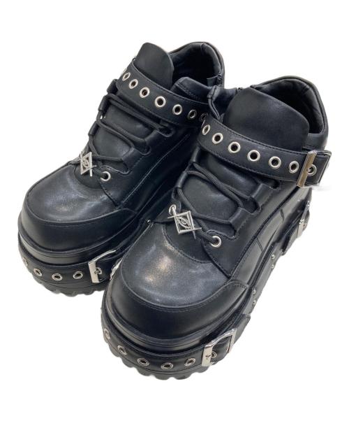 REFLEM（レフレム）REFLEM (レフレム) プラットフォームシューズ ブラック サイズ:24㎝の古着・服飾アイテム