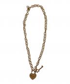 Christian Diorクリスチャン ディオール）の古着「ハートロック＆鍵ネックレス」｜ゴールド