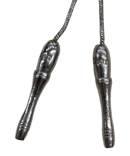 Christian Dior（クリスチャン ディオール）Christian Dior (クリスチャン ディオール) リボンモチーフブレスレット シルバーの古着・服飾アイテム